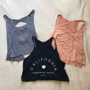 ❤️SOLD❤️Brandy Melville LOT of 3 BM Tops